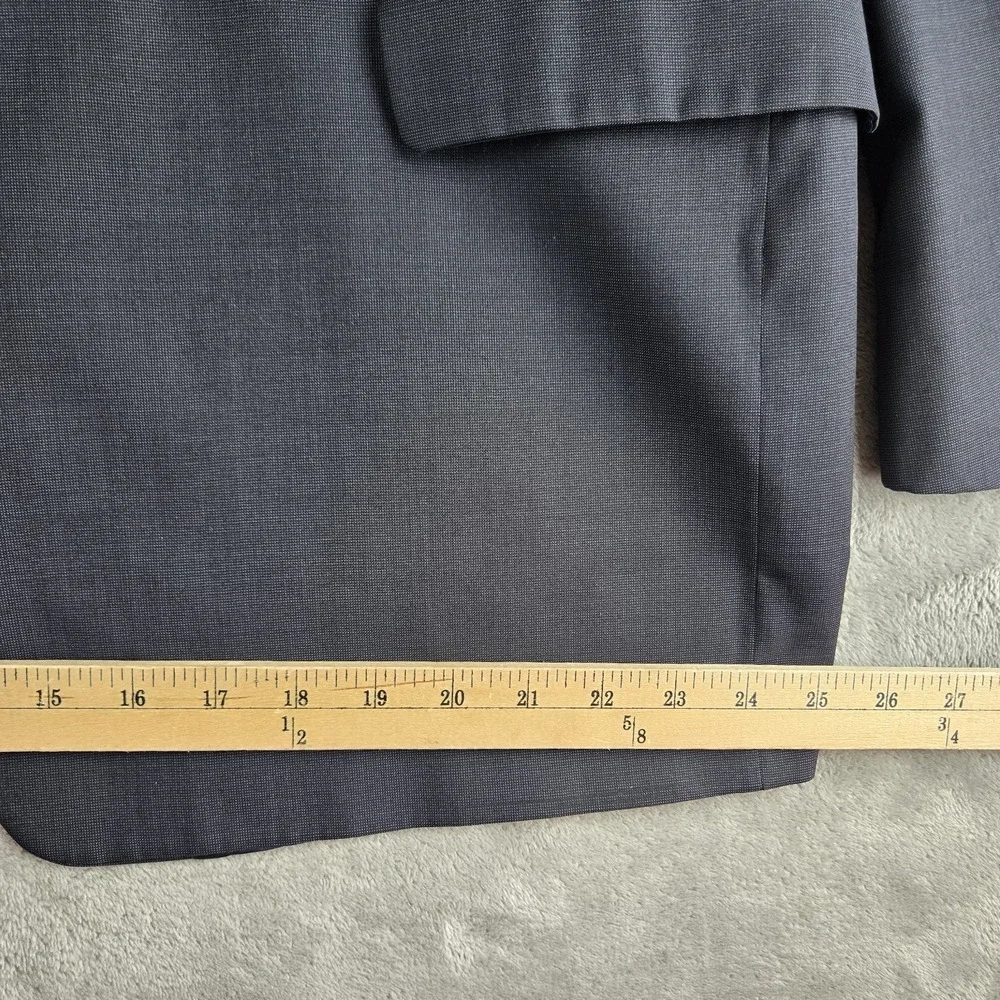 Vintage Joseph Abboud Loro Piana Blazer 48R Men Navy Blue Super 130s Wool Modern